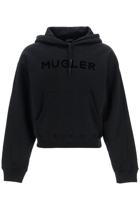 mugler fleece sweatshirt with