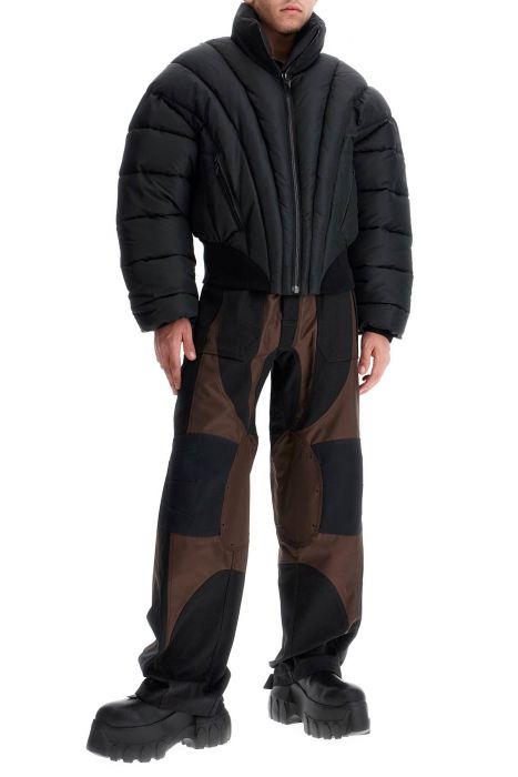 mugler cropped bomber jacket