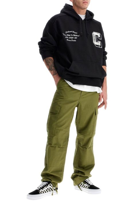 carhartt wip hooded sweatshirt with brown