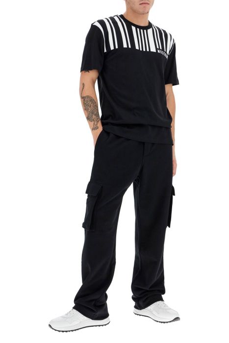 moschino barcode jogging pants