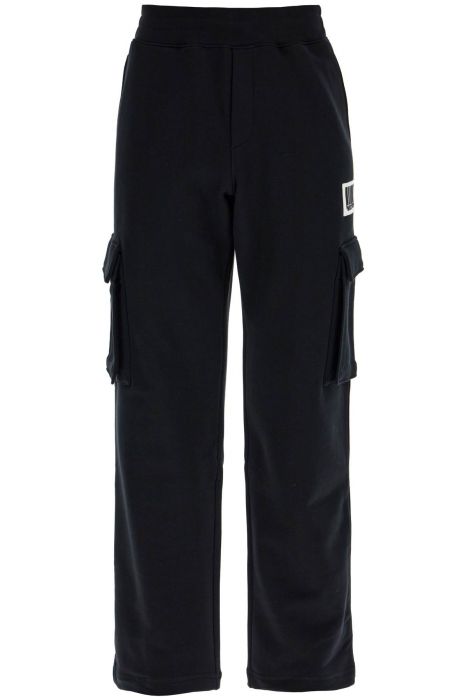 moschino barcode jogging pants