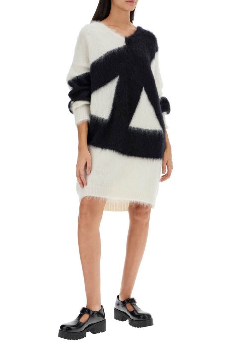 moschino brushed knit dress
