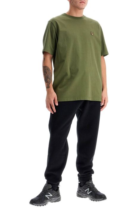 maison kitsune comfort joggers with embroidery