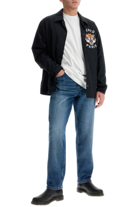 kenzo lucky tiger nylon overshirt for