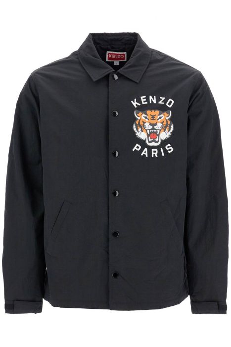 kenzo lucky tiger nylon overshirt for