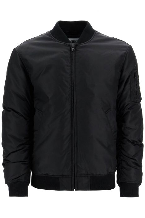 moschino "bomber jacket with time