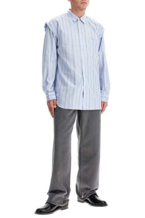comme des garcons shirt striped shirt with pocket