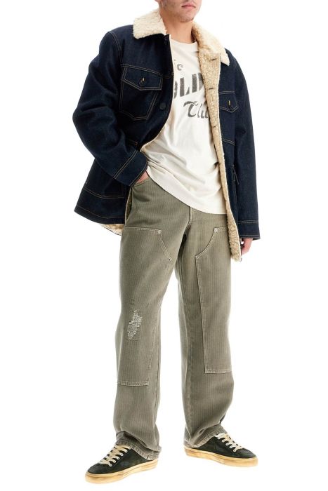 golden goose distressed effect pants