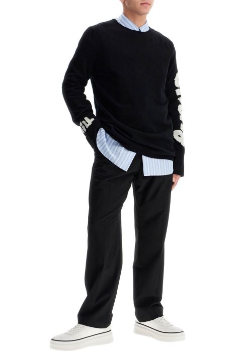 comme des garcons shirt wool jacquard pul