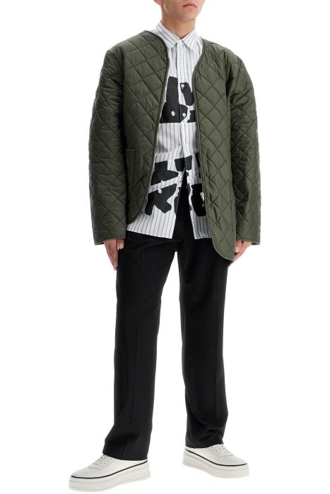 comme des garcons shirt asymmetric quilted