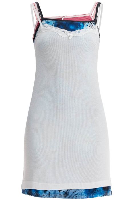 balenciaga layered jersey mini dress