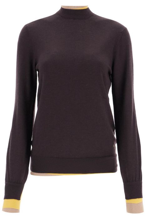 fendi "contrast edge jersey shirt"