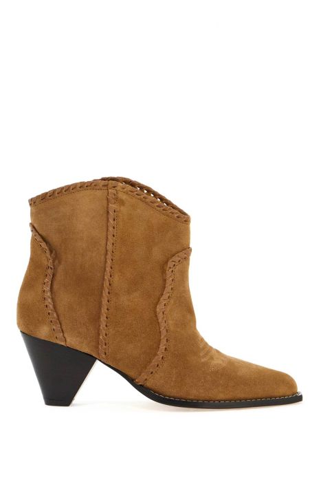 isabel marant darizo suede leather ankle boots