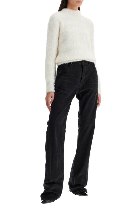 balenciaga fuzzy logo sweater