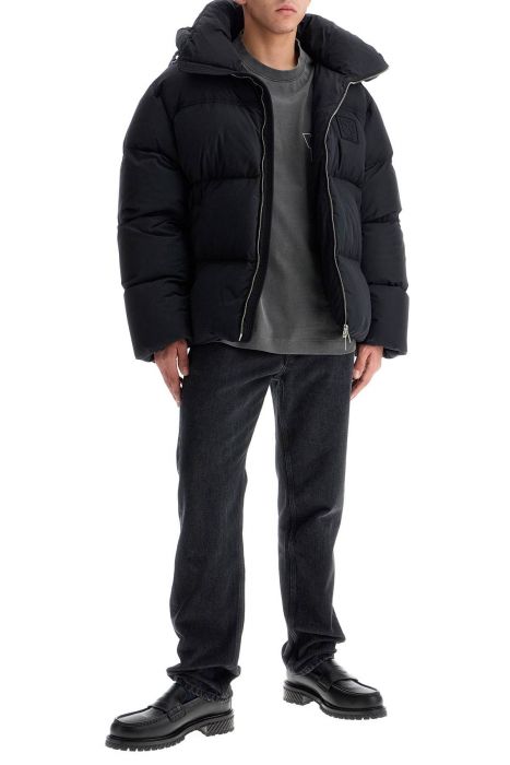 off-white "down jacket with logo patch