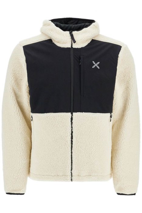montura sherpa zip-up hoodie with hood and