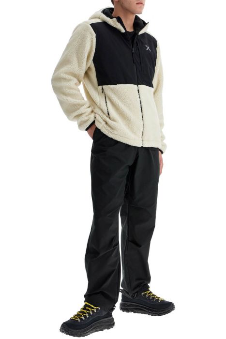 montura sherpa zip-up hoodie with hood and