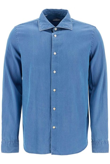 vincenzo di ruggiero denim effect shirt