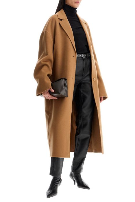 toteme wool blend cocoon coat with
