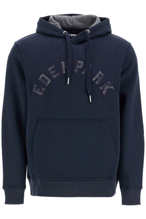 eden park felpa con cappuccio e patch logo