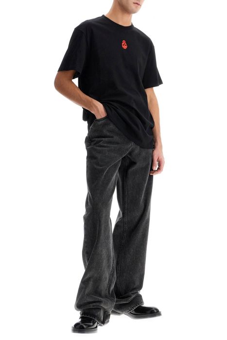 alexander mcqueen low-waisted baggy jeans
