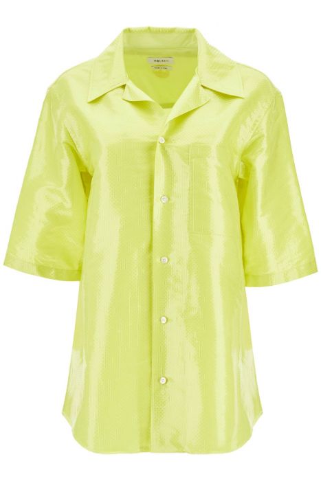 alexander mcqueen short-sleeved canvas tarp shirt.