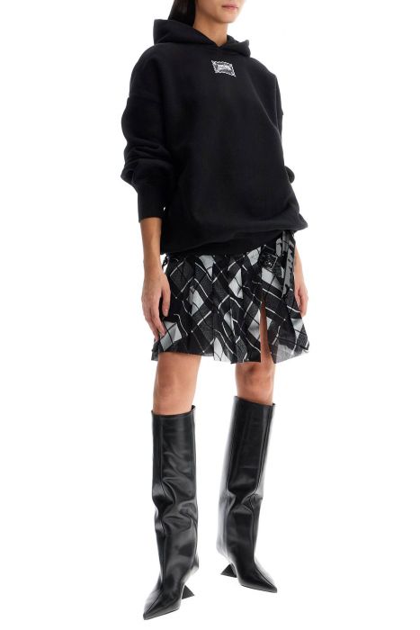 jean paul gaultier pleated tartan tulle