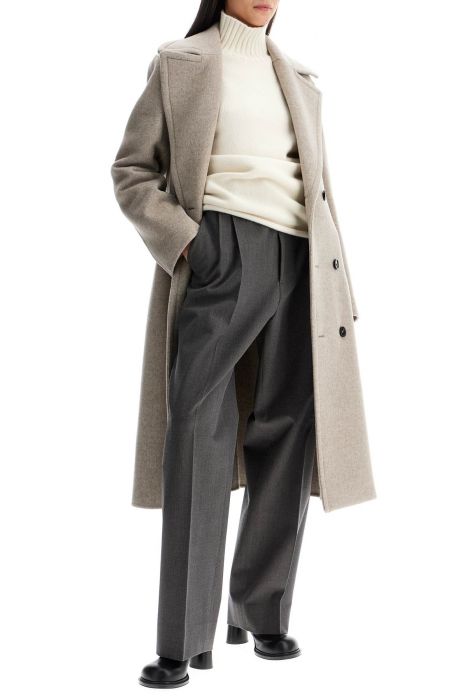 bottega veneta straight wool stretch pants