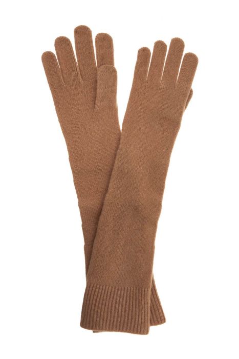 toteme long wool and cashmere gloves