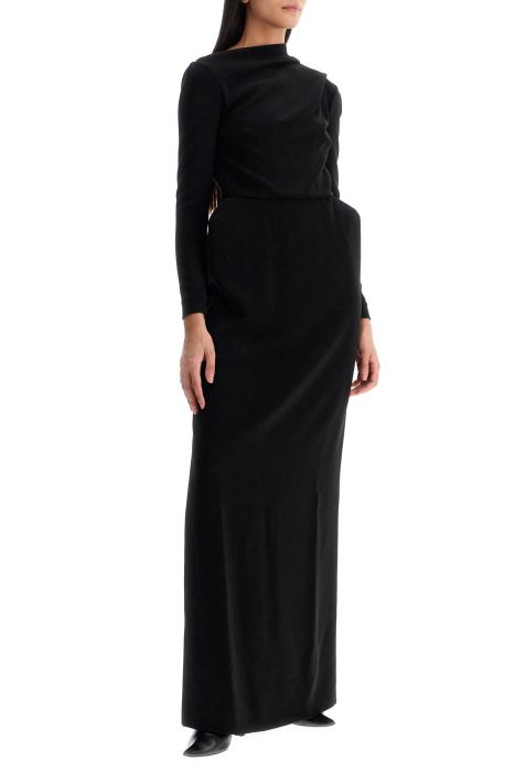 balenciaga maxi dress with back panel