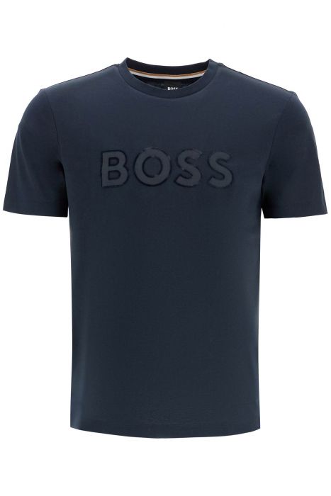 boss t-shirt with patch logo design