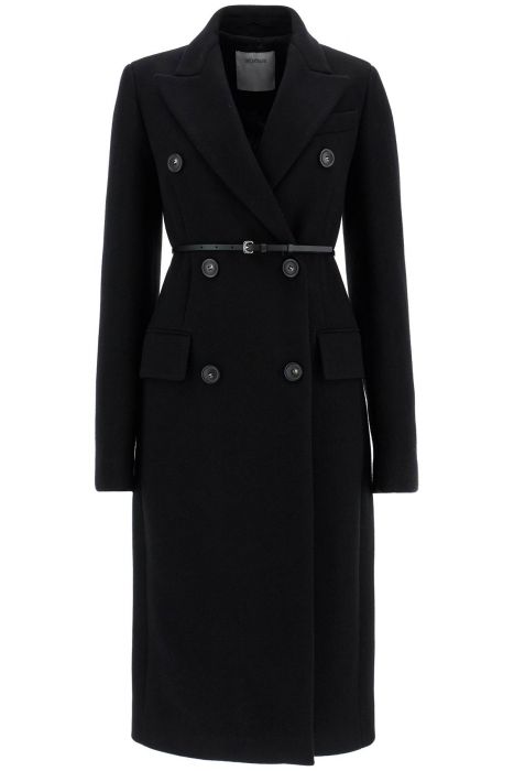 sportmax double-breasted cashmere blend coat