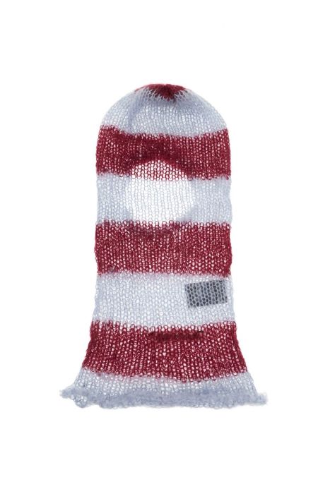 crusade striped mohair balaclava helmet