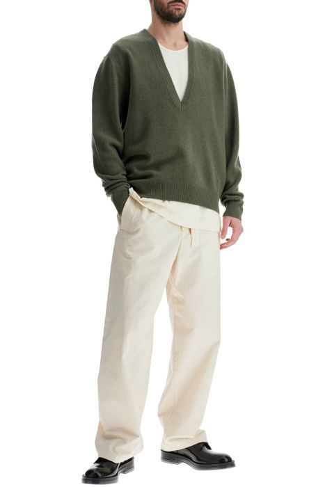 lemaire t-shirt with wide round neck