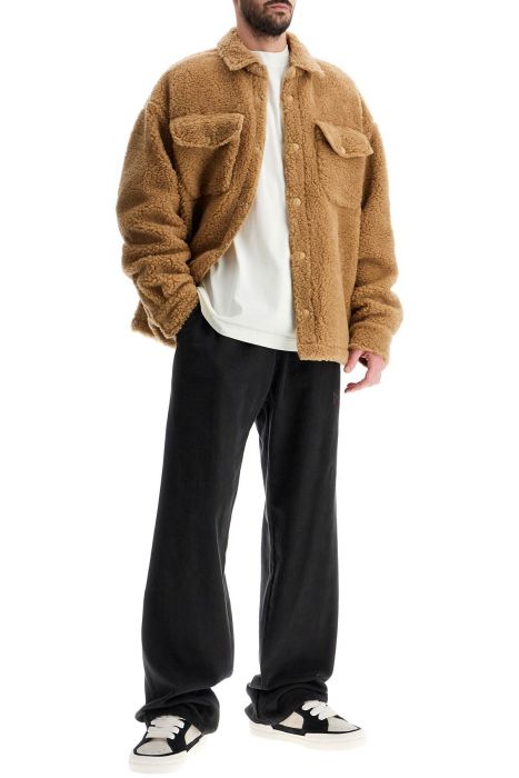 palm angels teddy bear themed overshirt
