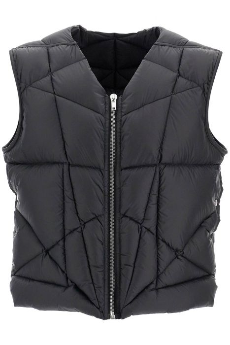 rick owens short sleeveless down jacket