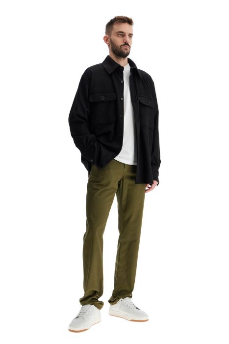 saint laurent slim fit cotton trousers for men.