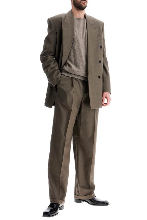saint laurent tailored pants with folded cuffs at the