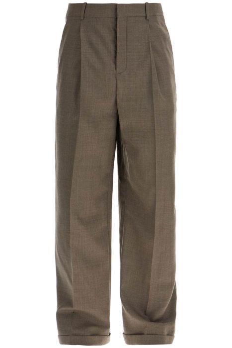 saint laurent tailored pants with folded cuffs at the