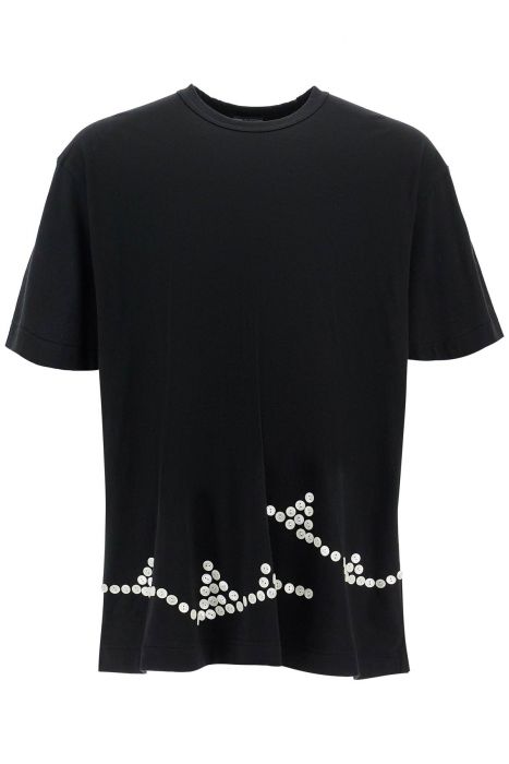 comme des garcons homme plus embroidered button-up t