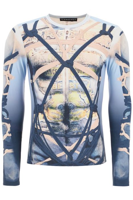 y project bondage print t-shirt