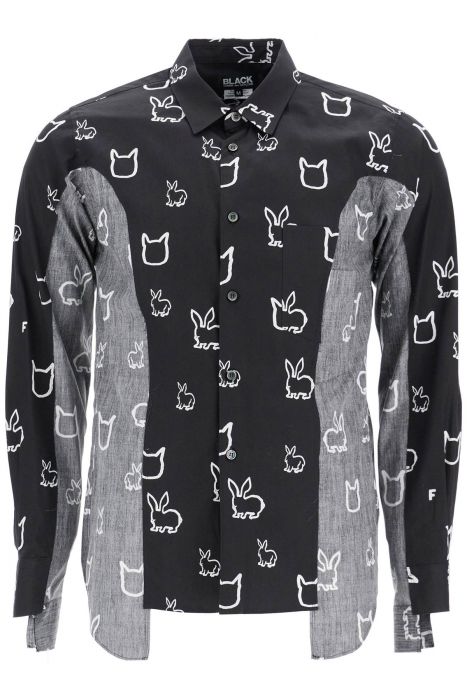 comme des garcons black "shirt with inside-out