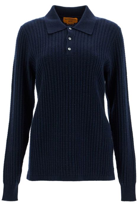 guest in residence polo-inspired pullover
