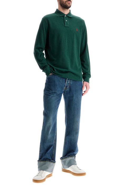 polo ralph lauren custom slim fit long sleeve polo shirt