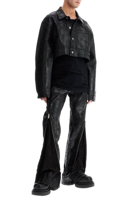 drkshdw cropped jumbo worker denim jacket in