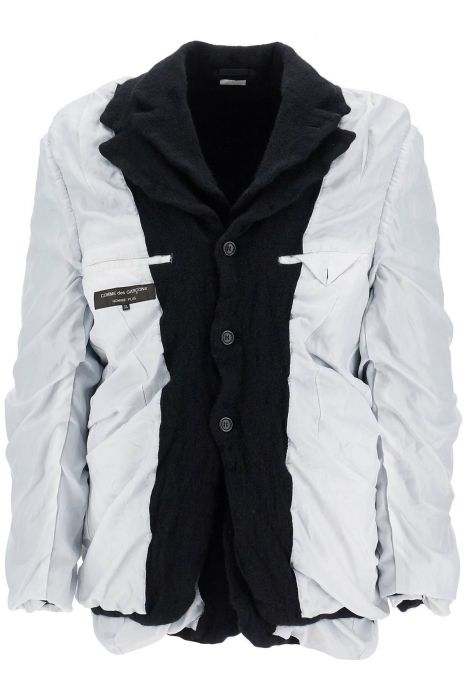 comme des garcons homme plus layered jacket with inside out effect