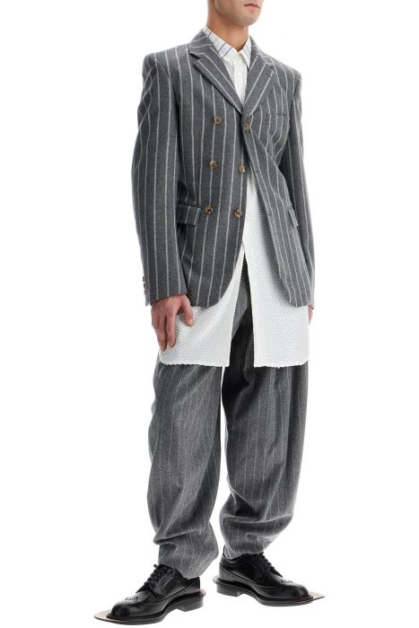 comme des garcons homme plus striped wool jacket