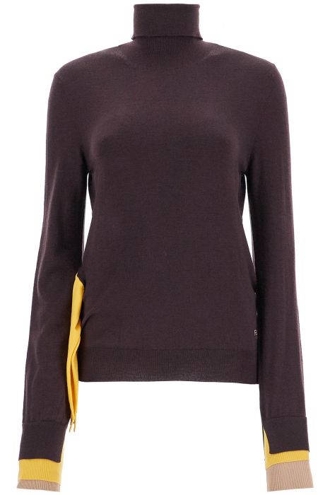 fendi woolen sweater with sash