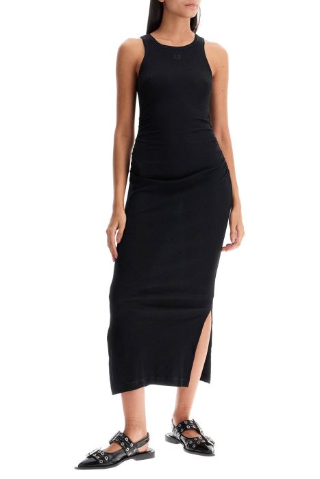 ganni ribbed jersey tank dress