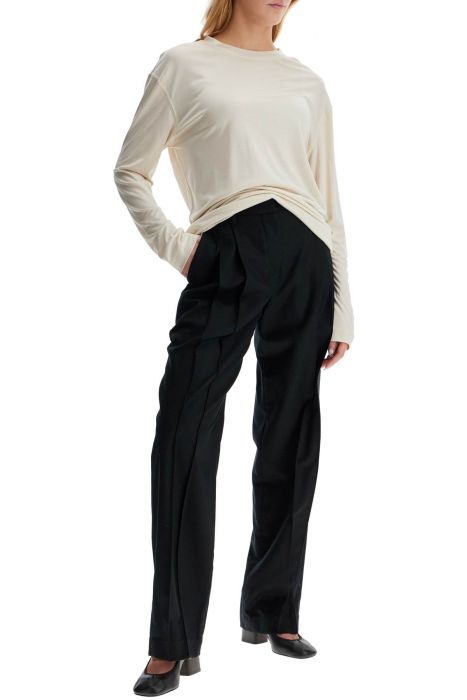 lemaire long-sleeved silk t-shirt for